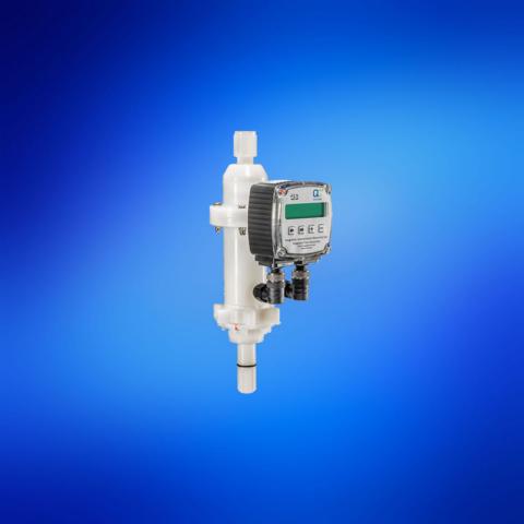 QC2 Dispense Head incorporated with Turbine Flow Meter